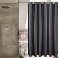 thumbnail image 2 of 70" x 72" Shower Curtain/Liner Bathroom Shower Curtain Liner Washable Shower Curtain Liner with Curved Plastic Hooks Set Shower Curtain Liner Fabric for Home Hotel, 2 of 7
