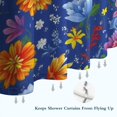 thumbnail image 6 of Pioneer Flower Floral Print Pattern Shower Curtain 72"x84" ,Bathroom Decorative Shower Curtains Set with 12 Hooks,Modern Waterproof Washable Shower Curtain, 6 of 6