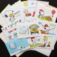 thumbnail image 4 of 10 sobres de papel con la imagen de Snoopy y Charlie Brown, bonitos sobres de papel para invitaciones de boda, tarjetas de felicitación, sobres de regalo, embalaje de regalo, 4 of 5