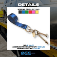 thumbnail image 2 of 4 Pack 2" x 10' TJ Cluster Hook Car Strap for Wrecker Tow Truck Auto Hauling, 2 of 8