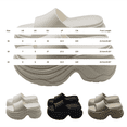 thumbnail image 5 of RotHome Platform Cloud Slides for Women Open Toe Round Non Slip Shower Shoes Soft Cushion Lightweight House Slippers Casual Summer Vacation Beach Walking Sandals, 5 of 6