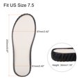 thumbnail image 2 of Uxcell 2pair Shoes Outer Soles Pad US Size 7.5 Non Slip Mesh Mat Woven Protector Bottom for DIY Slipper Sandals, Black, 2 of 6