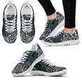 thumbnail image 1 of Zapatillas de deporte de suela suave con estampado floral de colibrí y cachemir, informales, con cordones, para verano, 1 of 6