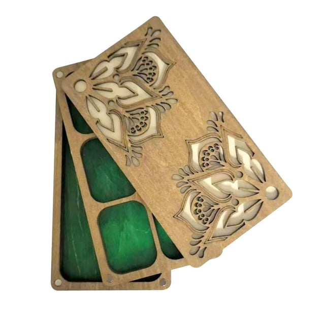 segolike Bead Sorting Tray Wooden Organizer Box Beading Display Bead Storage Solution 16.5cmx8.8cmx2.5cm