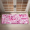 thumbnail image 2 of Pink Breast Cancer Door Rugs,Washable Non Slip Door Mats Indoor,Decorative Door Mats,Entry Mat Indoor for Entrance,Bedroom,Kitchen,Bathroom,16"x47", 2 of 6