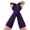 A-Purple50, variant on Yuanlong Womens Fingerless Gloves Knitting Wool Fingerless Long Gloves Autumn And Winter Warm Mittens