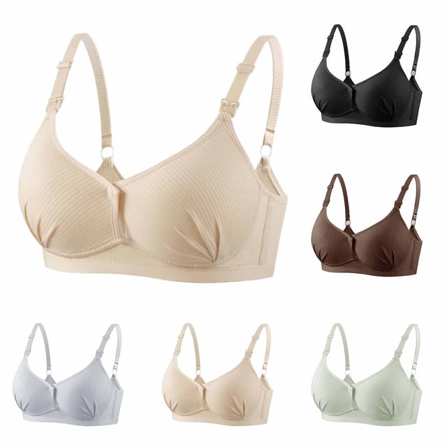 Sentmoon Women Bra Plus Size Sports Bra Wireless Lace Panel Bra Breathable Soft Stretch Seamless Comfort Lift Support Adjustable Straps Solid Color Lightweight Everyday Bra for Daily Wear and Lounge