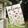 thumbnail image 4 of Welcome Spring House Flag 28x40 Inch Double Sided for Outside Farmhouse Large Seasonal Garden Flags Outdoor Butterfly Colorful Flower Decoration 2-c.28, 4 of 6
