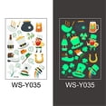 thumbnail image 1 of AYktou St Patricks Day Decorations,Spring Decor,Party Favors, St. Patrick's Day Sticker Luminous Fluorescent Colourful Irish Festival Spider Sticker, 1 of 1