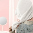 thumbnail image 3 of Toalla para el cabello portátil de secado rápido de microfibra ultra absorbente, estilo manta de baño suave para mujeres, protege contra daños mientras viaja (rana verde), 3 of 5