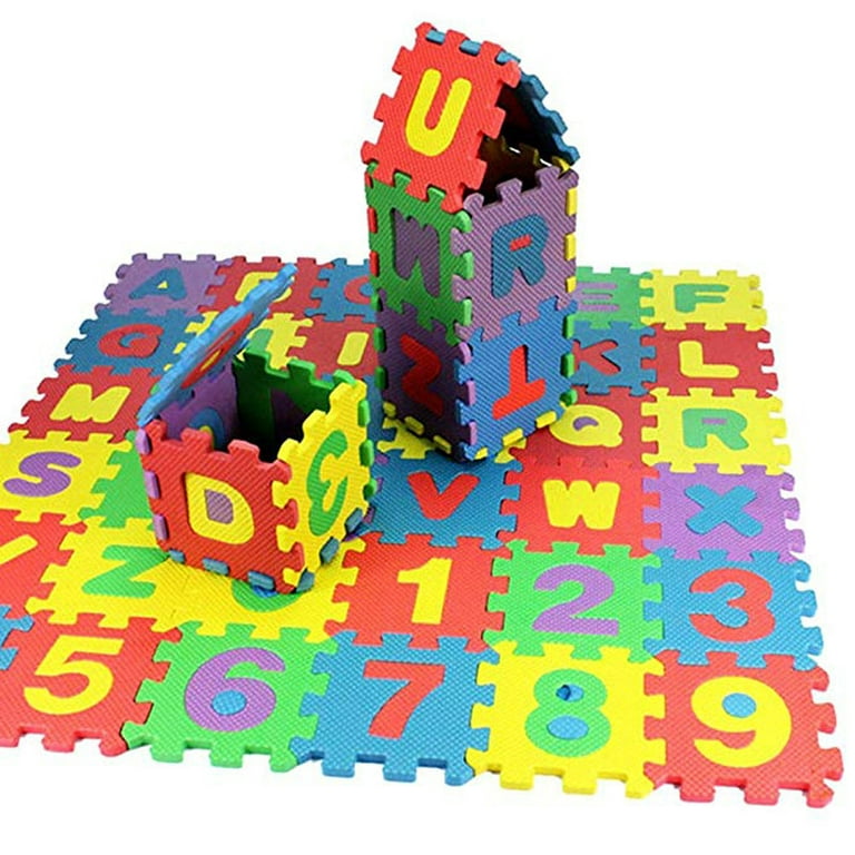 Wovilon Kids Foam Play Mat (36PCs Set), 2 X 2 Mini Tapete Para Bebes,  Foam Play Mat, Interlocking Alphabet and Numbers Floor Puzzle Floor Mat for  Kids, Colorful EVA Tiles Girls, Boys