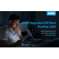 thumbnail image 3 of Book Light, AMIR LED Reading Light Rechargeable Reading Light for Reading in Bed Knitting Camping Repairing Gift for Kids Blue, 3 of 10