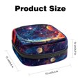 thumbnail image 2 of Galactic Space Sanitary Bags Period Purse Small Storage Bag Organizers Ring Pouch Small Fabric Pouch Organizer for Sanitary Pads 4.7x6.6x6.6 in, 2 of 6