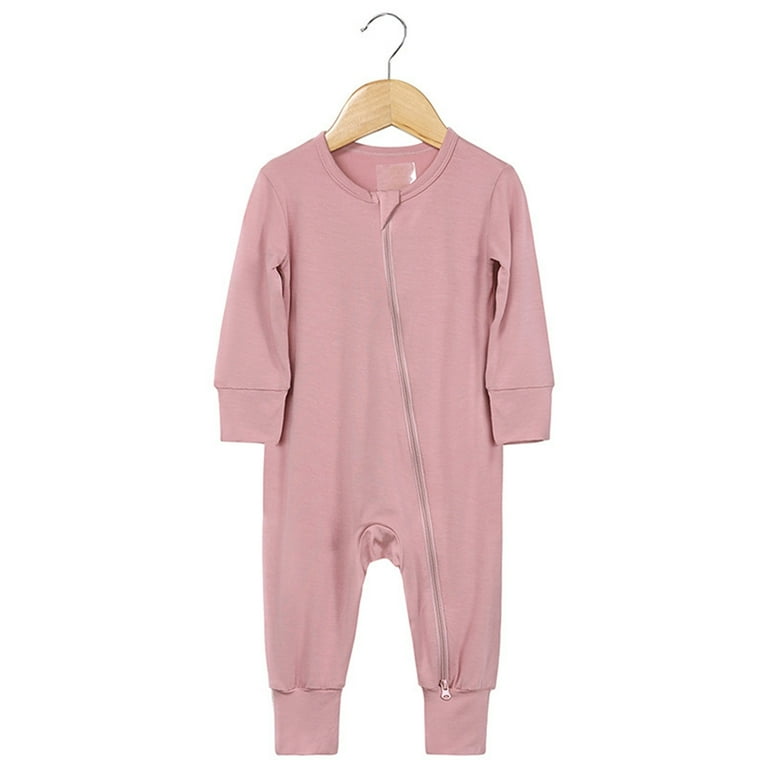 Baby Cotton Rompers Footless Pajamas Zipper Long Sleeve Sleeper Jumpsuit Warm Baby Clothes 12 Month Easter Outfit Boy Walmart
