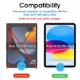 thumbnail image 2 of Protector de pantalla de cristal AmFilm para iPad 11, A16, 2025, 11 pulgadas, 2 of 6