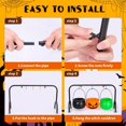 thumbnail image 6 of Tupukom Halloween Decor Cauldrons Serving Bowl,Set of 3 Hanging Black Plastic Cauldron Bowls on Rack,Candy Punch Bowl Halloween Witches Cauldron for Home Kitchen Hocus Pocus Party Decorations Indoor, 6 of 9