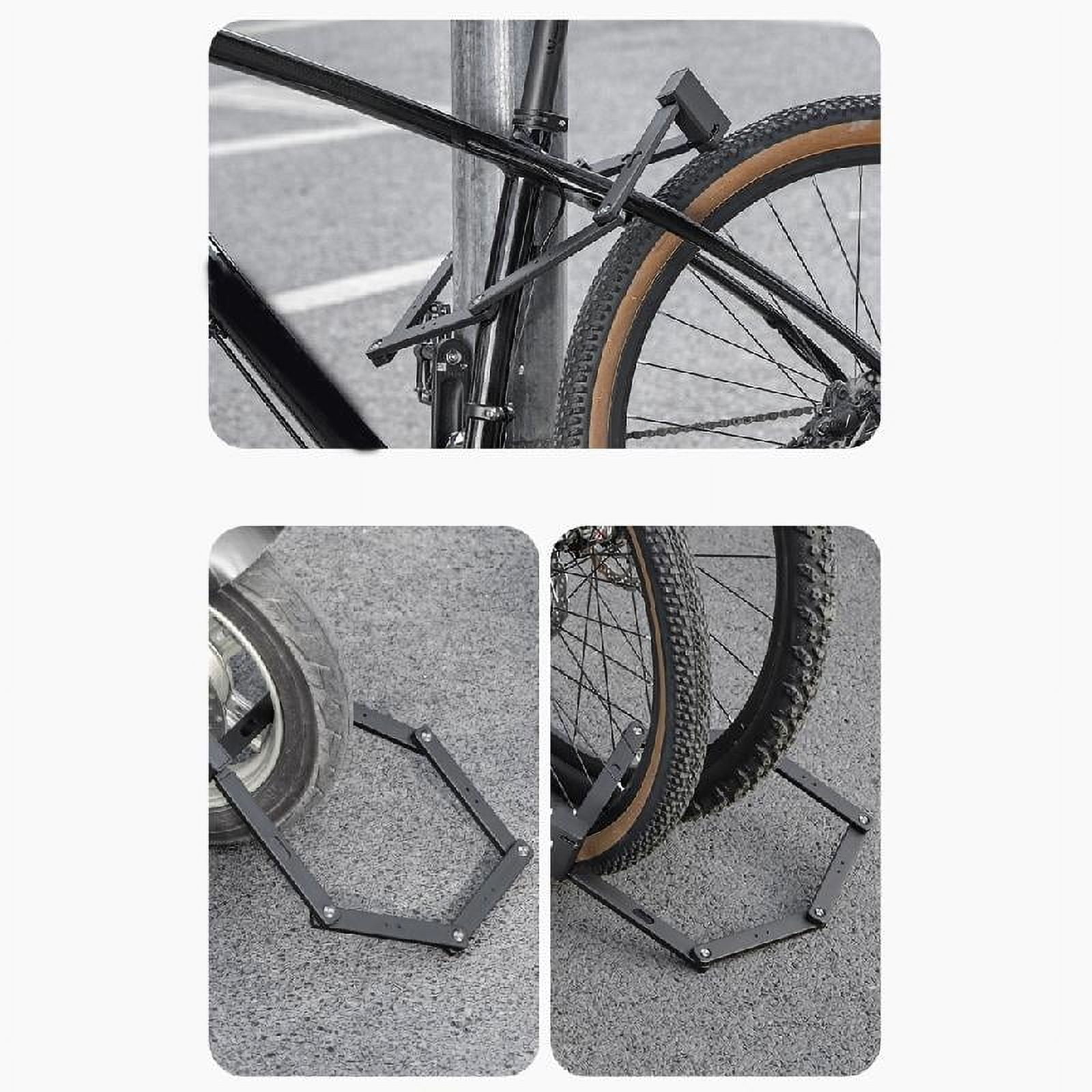 Zeiwohndc Bicycles Scooter Motorcycle Folding Lock with Key AntiTheft Cycling Lock