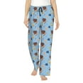 thumbnail image 2 of Goofa Sea Turtle Printed Soft Pajama Pants for Women, Wide Leg Comfy Casual Lounge Yoga Pants-XX-Large, 2 of 9