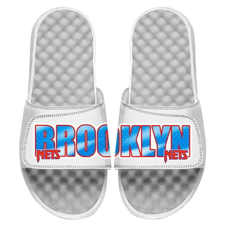 

Youth ISlide White Brooklyn Nets Classic Wordmark Split Slide Sandals