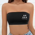 thumbnail image 2 of Women Strapless Bandeau Bra Printing Patten Tube Tops Bra Bralette Seamless Comfortable Bra, 2 of 5