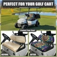 thumbnail image 6 of FUIALDOLG Boho Universal Golf Cart Seat Covers Ezgo Green Mandala Flower Print Dress UP Older Breathable Golf Cart Front Seat Cover Fit Like a Glove, Easy to Install, Washable, 6 of 8