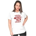 thumbnail image 3 of You're Bacon Me Crazy Meat Lover Womens Fitted Plus Size Graphic Tee Brisco Brands 3X, 3 of 5