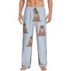 thumbnail image 1 of Balery Playful Walrus Wonders Pantalones de pijama para hombre, pijama ultraligero, pantalón de descanso-Medium, 1 of 6