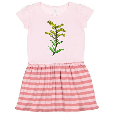 

Inktastic Solidago Goldenrod Wildflowers Gift Toddler Girl Dress