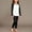Black, variant on WAVSUF Girls Sets 2 Piece Long Sleeve Top and Leggings Round Neck Soft Stretch Spring Comfort Home Outfits Pink 7-8