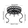 thumbnail image 3 of European Style Single Tier Wrought Iron Greenery Stand, Floor Standing Display Rack for Balcony Potted Greenery, 1 Count, 3 of 6