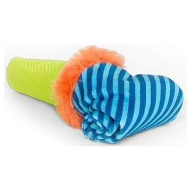 BARK Stuffed Plush Tug Dog Toy - Roll Over Party Blower