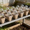 thumbnail image 6 of 20Pcs Biodegradable Seedling Pots with Humidity Domes, 8cm Nursery Germination Trays with Air Pruning Holes for Vegetable & Flower Seedlings, 6 of 6
