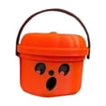 thumbnail image 2 of Pumpkin Mini Bucket Halloween Candy Holder, Small Plastic Pumpkin Pail for Kids, Indoor Outdoor Halloween Party Decor, Themed Trick-or-Treat, 2 of 5