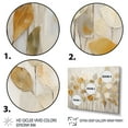 thumbnail image 3 of Designart "Beige Botanical Expressions II" Abstract Botanicals Floater Framed Wall Decor, 3 of 7