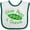 White and Green, variant on Inktastic Give Peas a Chance. Boys or Girls Baby Bib