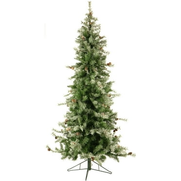 Fraser Hill Farm 7.5-ft Unlit Buffalo Fir Green Slim Artificial Christmas Tree FFBF075-0SN