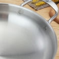 thumbnail image 3 of Mini Chef's Classic Stainless Steel Everyday Pan Cookware - Inner Diameter 18cm (Silver), 3 of 8