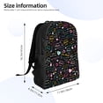 thumbnail image 4 of Disketp I love you Mom Mochila Unisex de Apertura Lateral Completa, Mochila para Laptop para Escuela, Trabajo y Viajes, 4 of 8