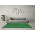 thumbnail image 3 of Ahgly Company Indoor Square Trellis Green Modern Area Rugs, 3' Square, 3 of 4
