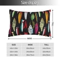 thumbnail image 2 of Fotbe Colorful Fishing Lures Funda de Almohada Decorativa Estilo Occidental, Lujo en Algodón, Fundas para Almohadas King, Cojín Estampado para Decoración del Hogar-20"x30", 2 of 6