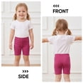 thumbnail image 5 of Ruisita 6 Pack Baby Toddler Girls Cotton Bike Shorts Soft Girl Thickened Cartwheel Shorts Solid Safety Dance Short for Kids, 5 of 9