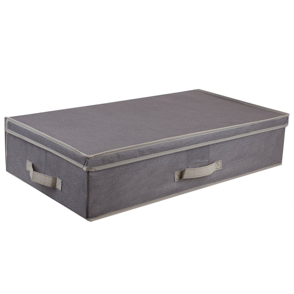 Kensington Collection Faux Jute NonWoven Fabric UndertheBed Storage