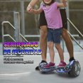 thumbnail image 5 of HOVERSTAR Bluetooth Hoverboard, LBW12A Color cromado o monopatín eléctrico de piel impresa con ruedas intermitentes LED, 5 of 5