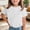 White-2, variant on Soft Stretchy Little Girls Army Green Sequin Heart Sparkle Rhinestone Glitter Short Sleeve Crew Neck T-Shirt Ages 2-12 Polyester Spandex,Size 2-3T