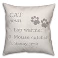 thumbnail image 2 of Creative Products Cat Definition 18x18 Spun Poly Pillow, 2 of 3