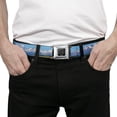 thumbnail image 3 of Buckle-Down Belt, Seatbelt Buckle Belt, Landscape Snowy Mountains, 34 to 52 Inches, 3 of 9