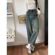 thumbnail image 2 of Pantalones vaqueros de pierna ancha Retro para mujer, Pantalones rectos de cintura alta, ajuste suelto versátil, efecto adelgazante, marca de moda, 2 of 5