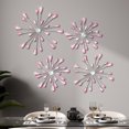 thumbnail image 1 of Decoración de pared Hicarer de metal rosa con forma de estrella en forma de estrella, 30 a 31 cm, 4 unidades, 1 of 7