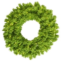 Vickerman 24" Lime Fir Artificial Christmas Wreath, Lime Dura-Lit LED lights.