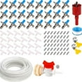 thumbnail image 5 of Rabbits Cage Water Dispenser Small Waterer with 6/12/24pcs Metal Nipples Drinkers For Small, 5 of 8